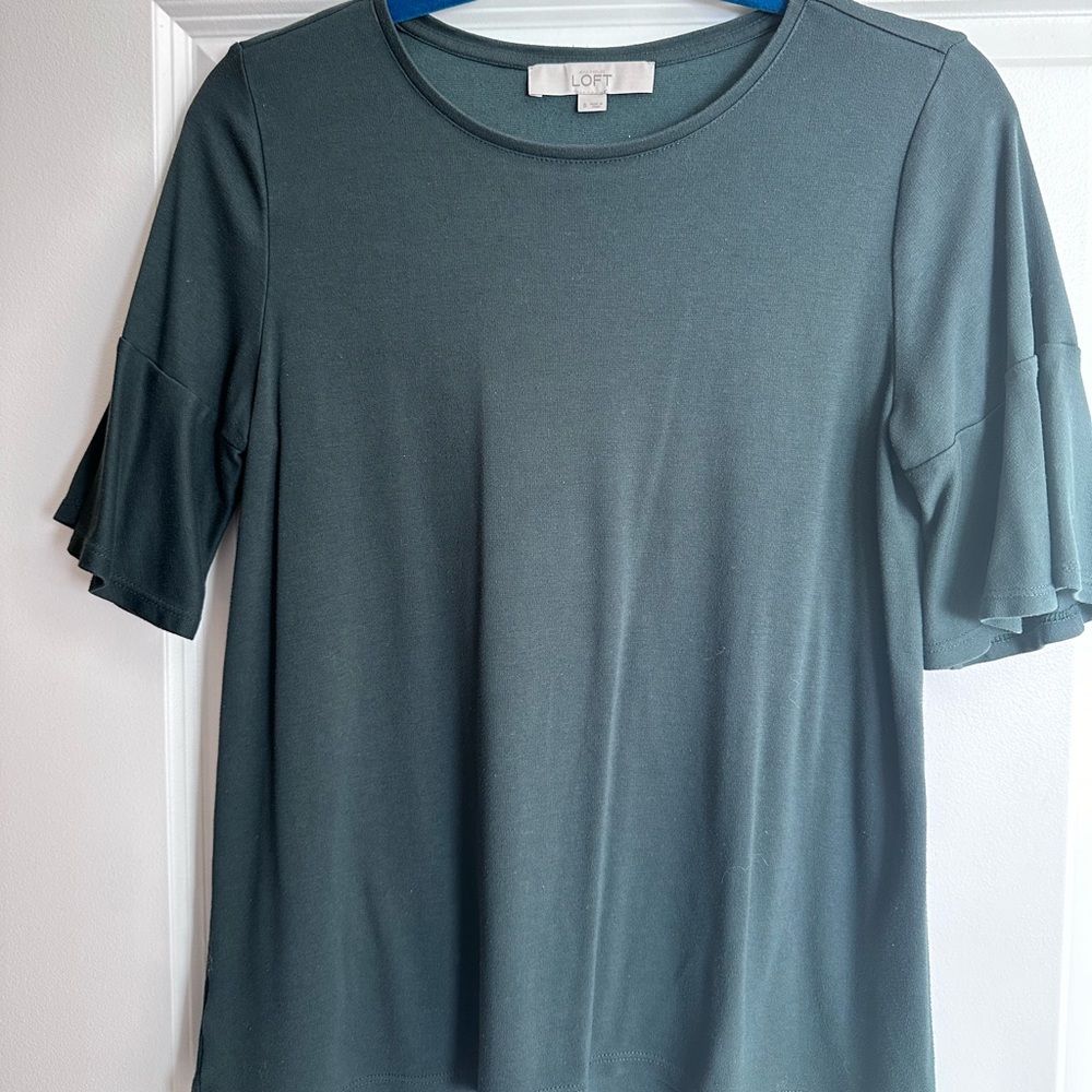 Loft olive green short sleeve tee S
